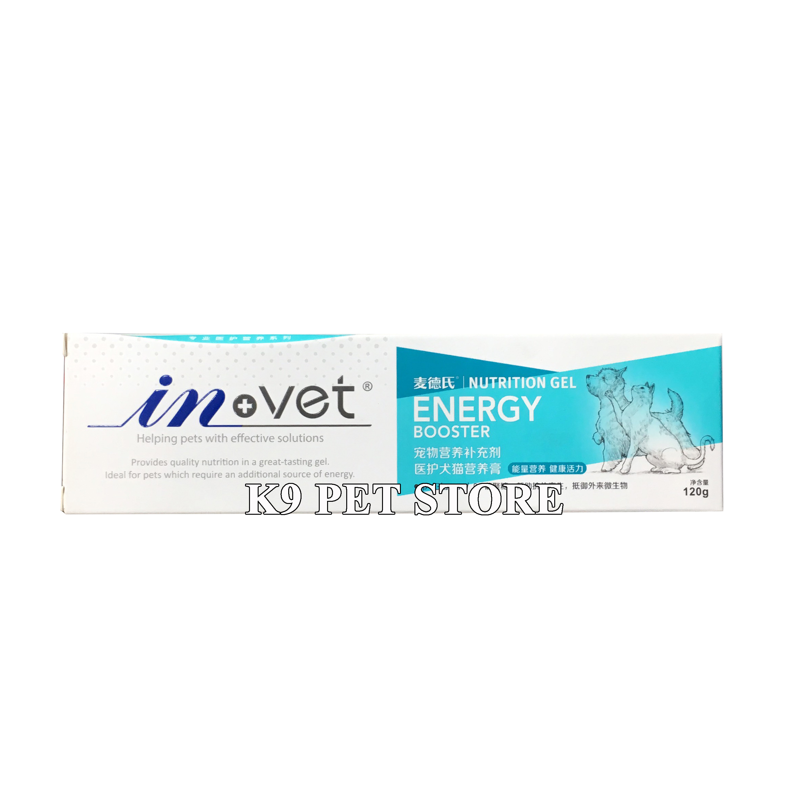 Gel dinh dưỡng In-vet Nutri Energy Booster cho chó mèo 120g