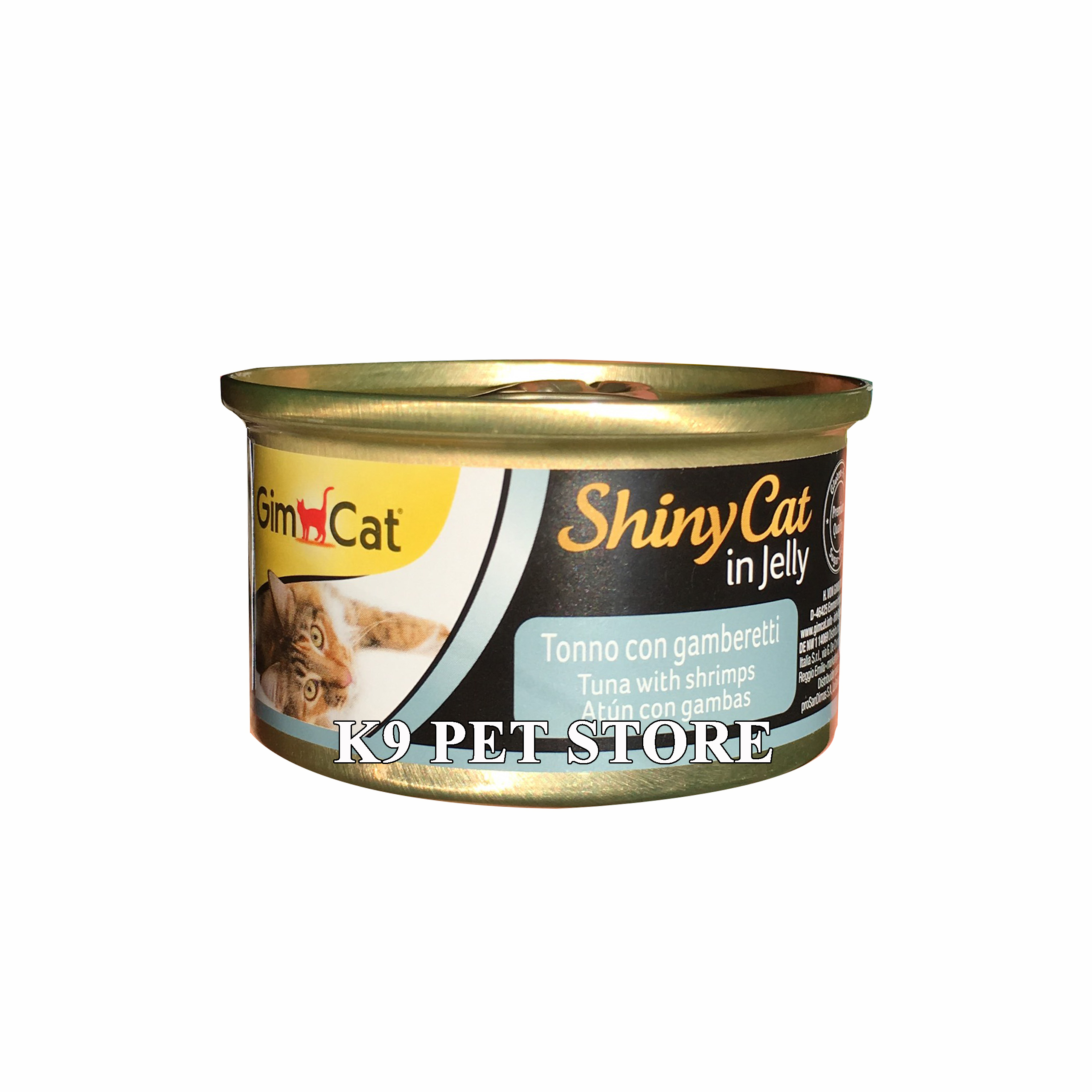 Pate Gimcat Shiny Cat in Jelly cho mèo vị cá ngừ và tôm 70g