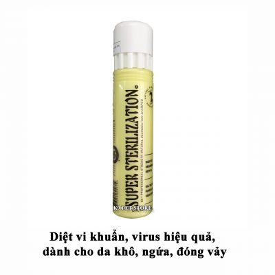 Sữa tắm Dog Show Super Sterilization cho da khô ngứa, diệt khuẩn 345ml