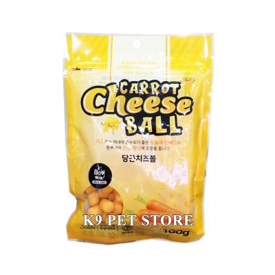 Snack phô mai cà rốt Bowwow cho chó 100g