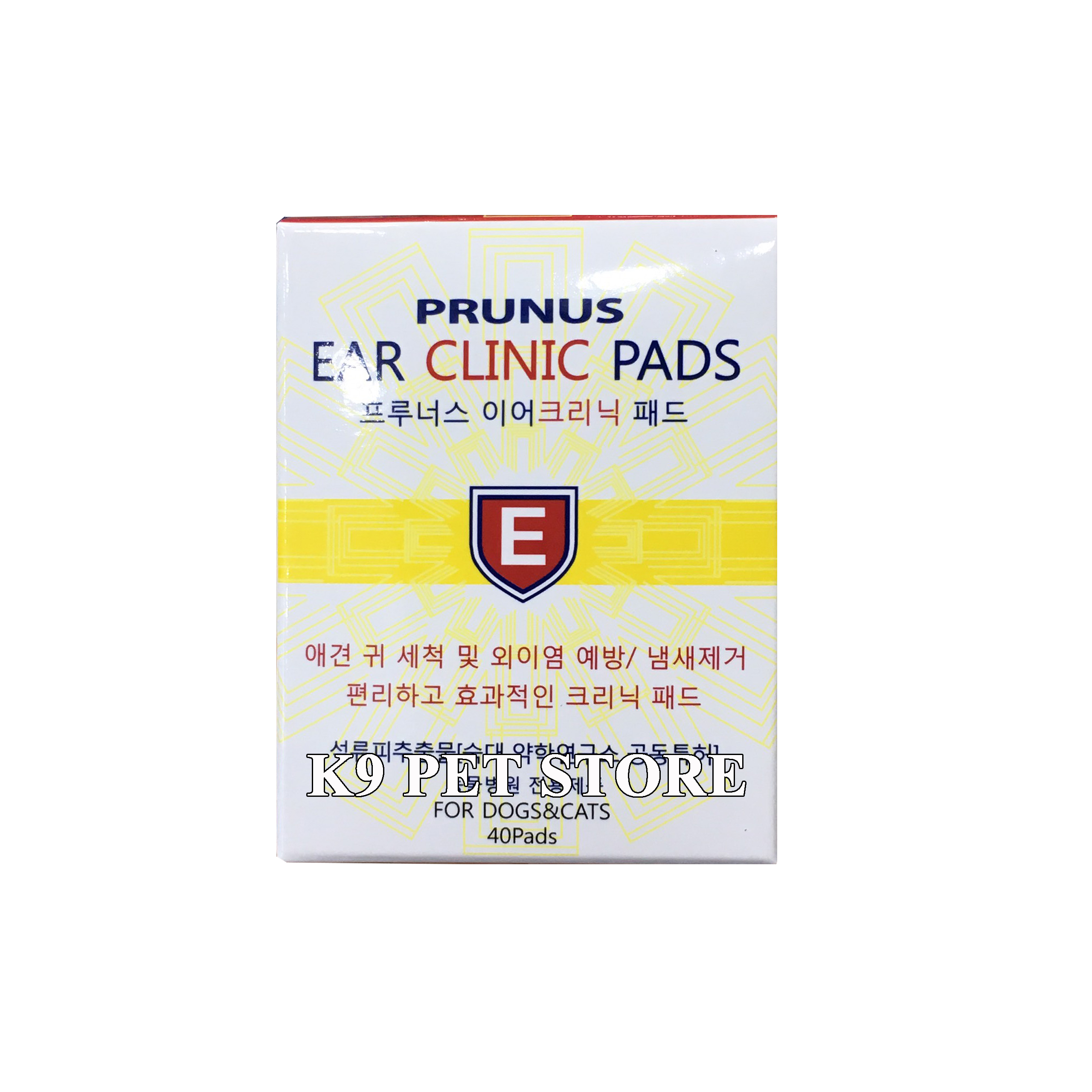 Miếng lau ngoài tai thú cưng Prunus Ear Clinic Pads 40 miếng