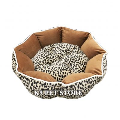 Nệm tròn da beo cho thú cưng (đường kính 45cm)