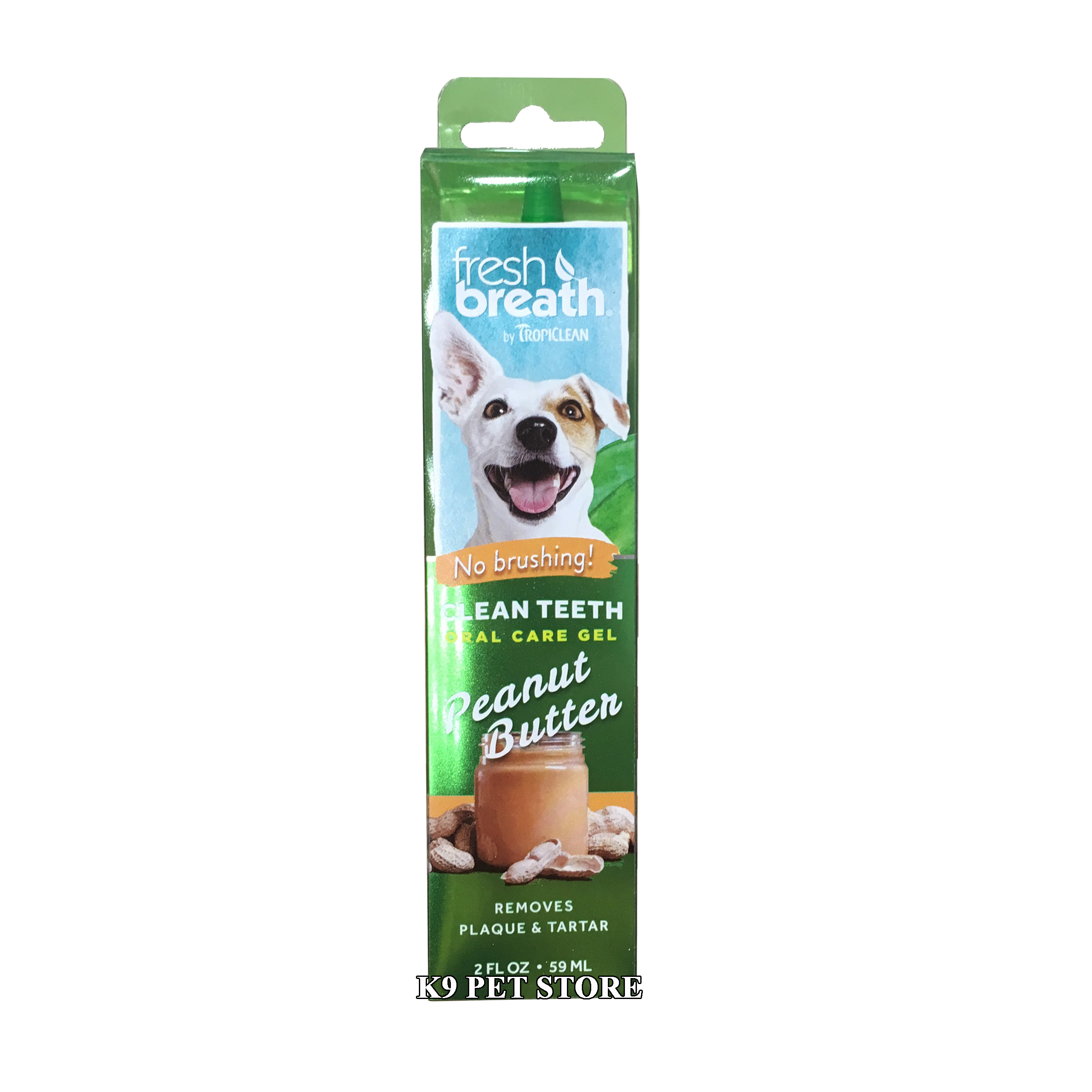 Gel làm sạch răng miệng cho chó vị Bơ Đậu Phộng Fresh Breath Clean Teeth Peanut Butter 59ml