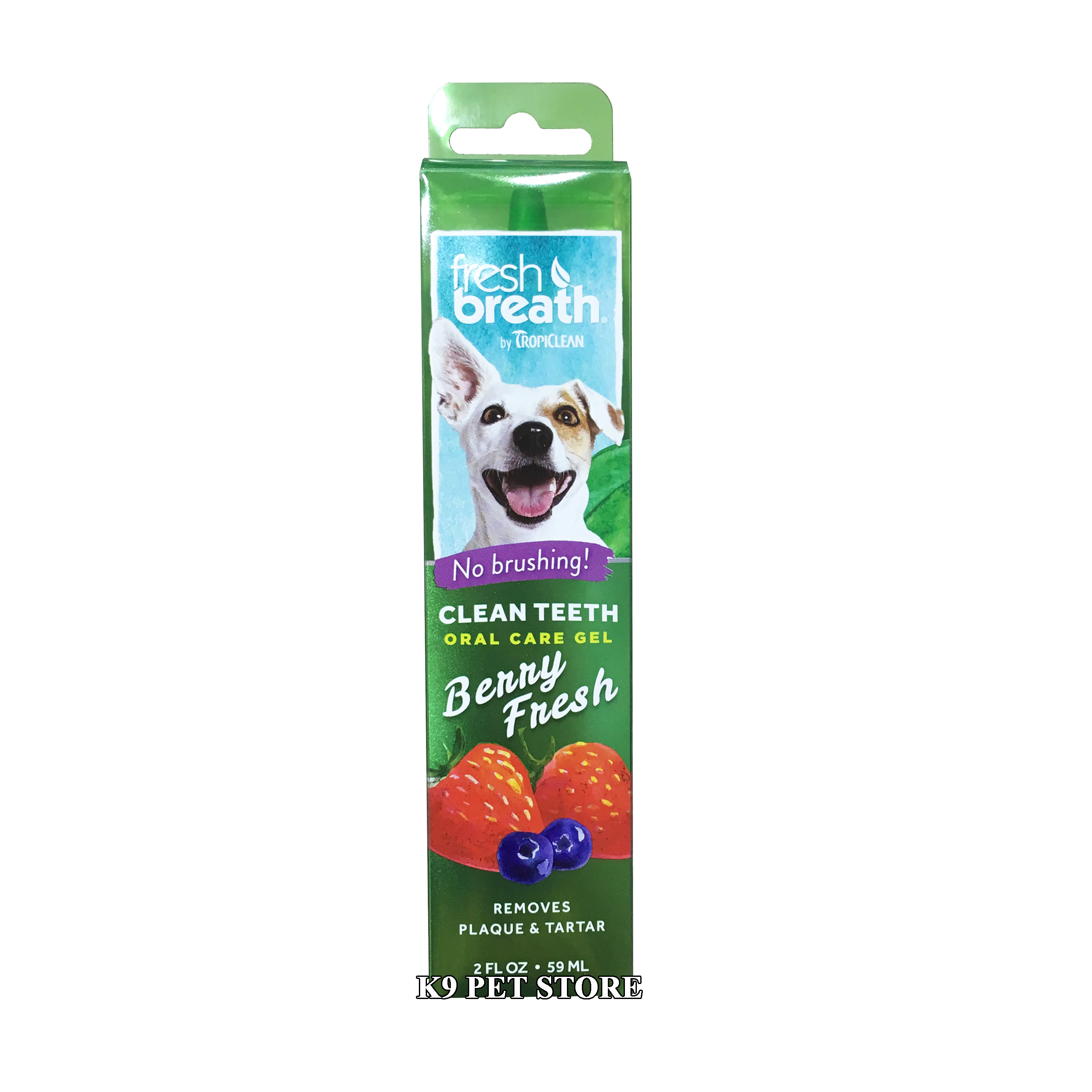 Gel làm sạch răng miệng cho chó vị Dâu Việt Quất Fresh Breath Clean Teeth Berry 59ml