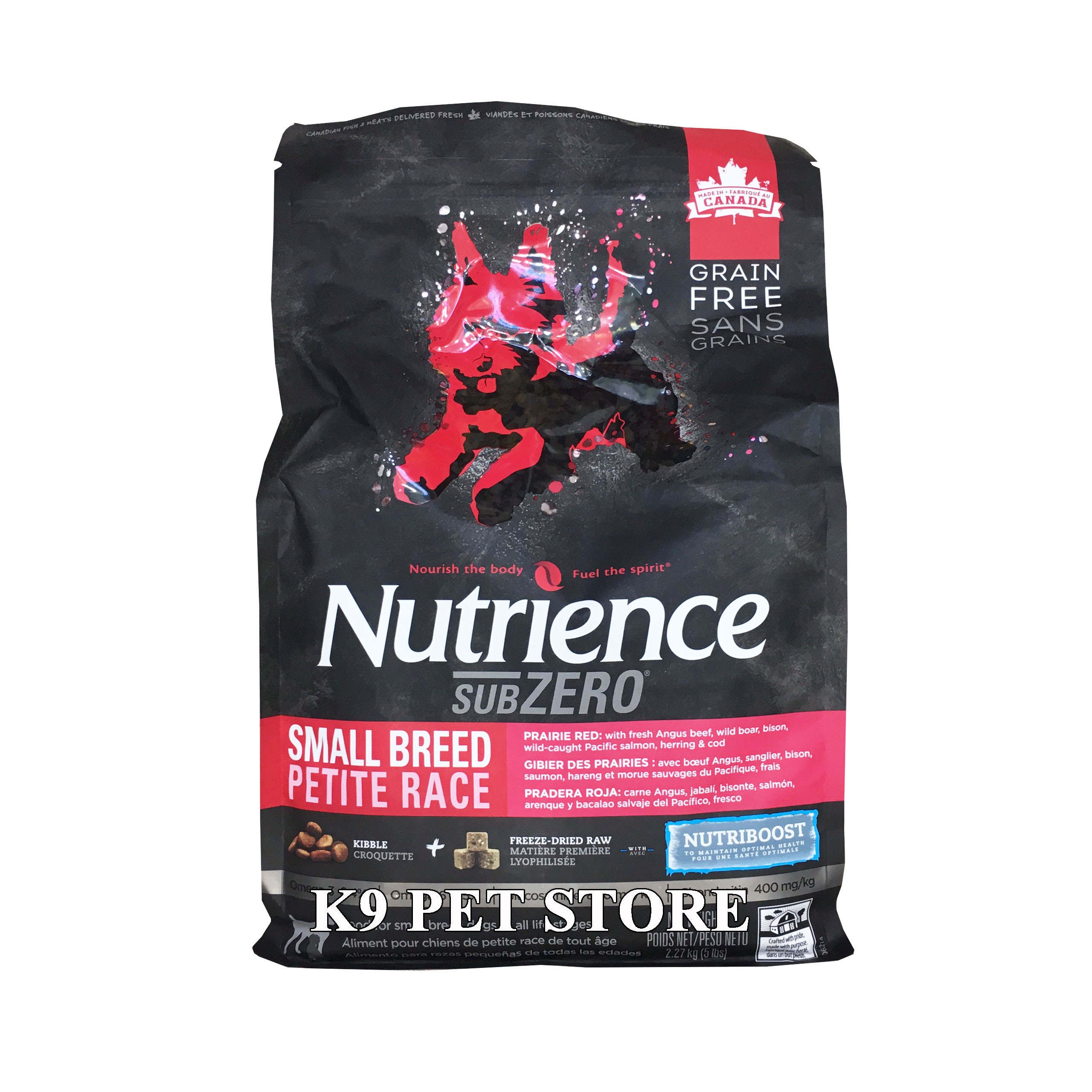 Thức ăn hạt cho chó Nutrience Subzero - Thịt bò, cá hồi & rau củ quả 2.27kg