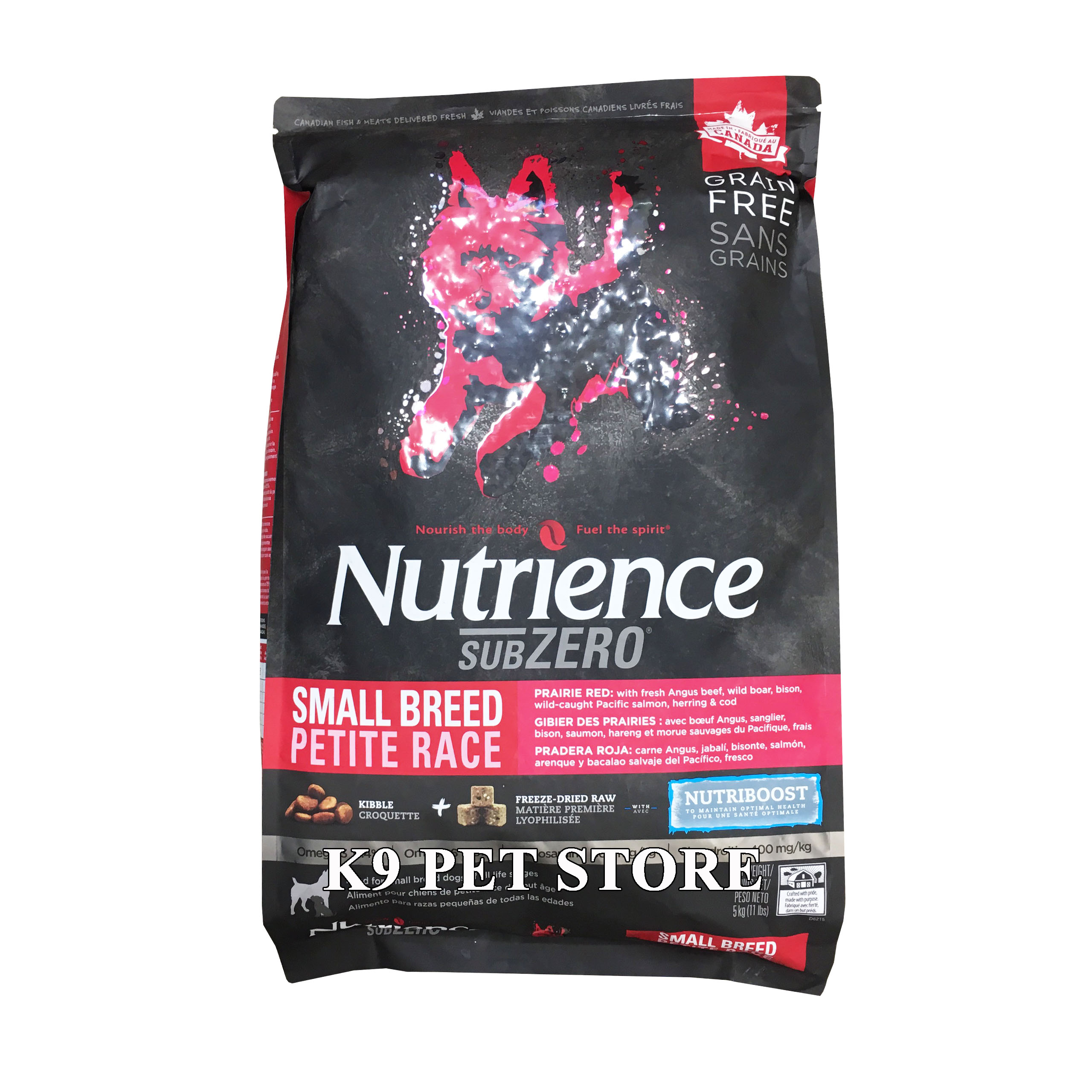 Thức ăn hạt cho chó Nutrience Subzero - Thịt bò, cá hồi & rau củ quả 5kg