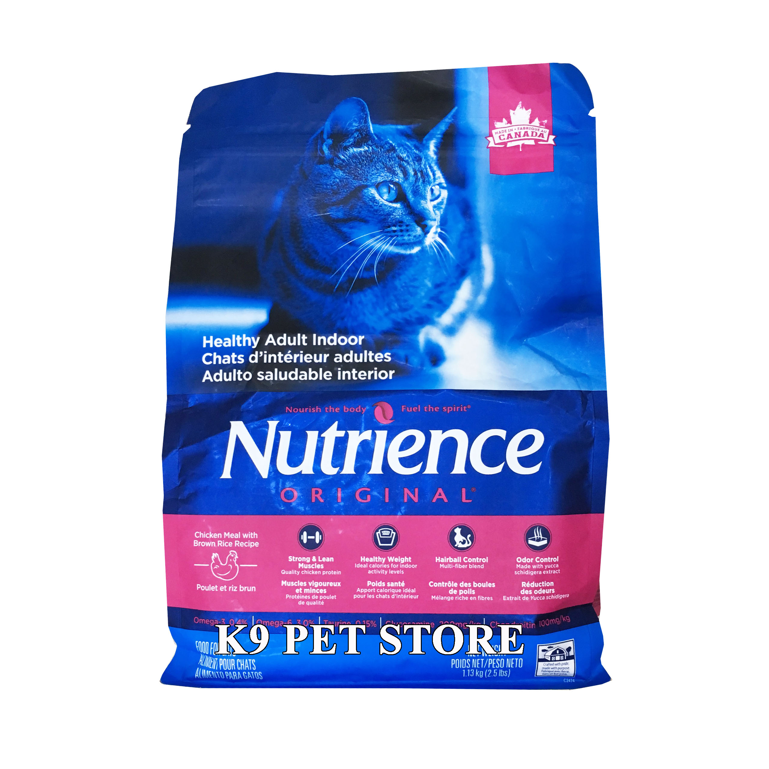 Thức ăn cho mèo trưởng thành Nutrience Original - Thịt gà, rau củ và trái cây tự nhiên 1.13kg