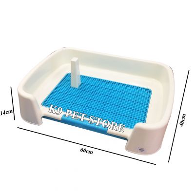 Khay vệ sinh cho chó thành cao kèm cột size lớn