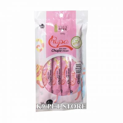 Sốt dinh dưỡng cho mèo Chupa Creamy Cá ngừ & Cá hồi 14g*4pcs