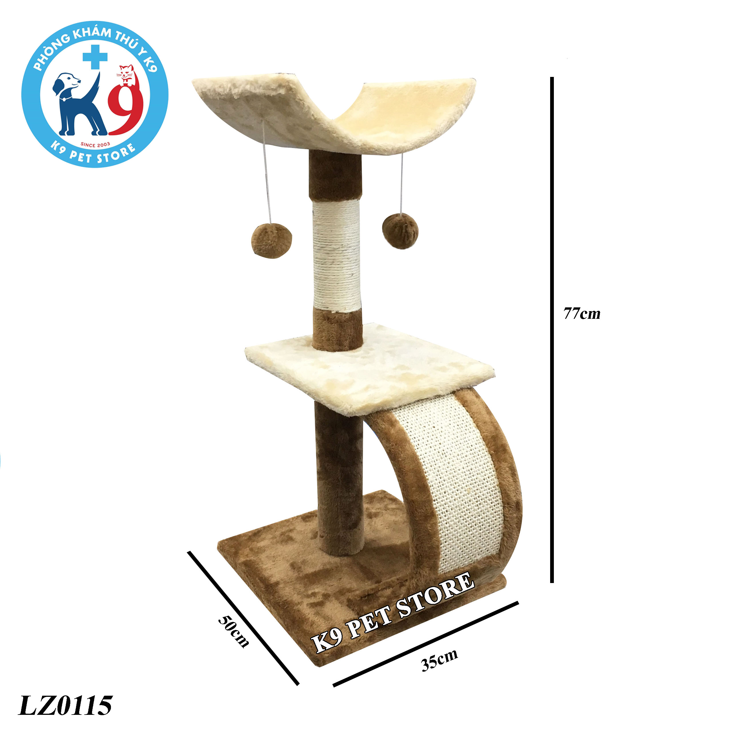 Nhà cây cho mèo, trụ cào mèo, cat tree LZ0115