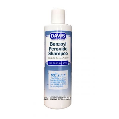 Davis Benzoyl Peroxide -Sữa tắm trị ghẻ cho thú cưng 355ml