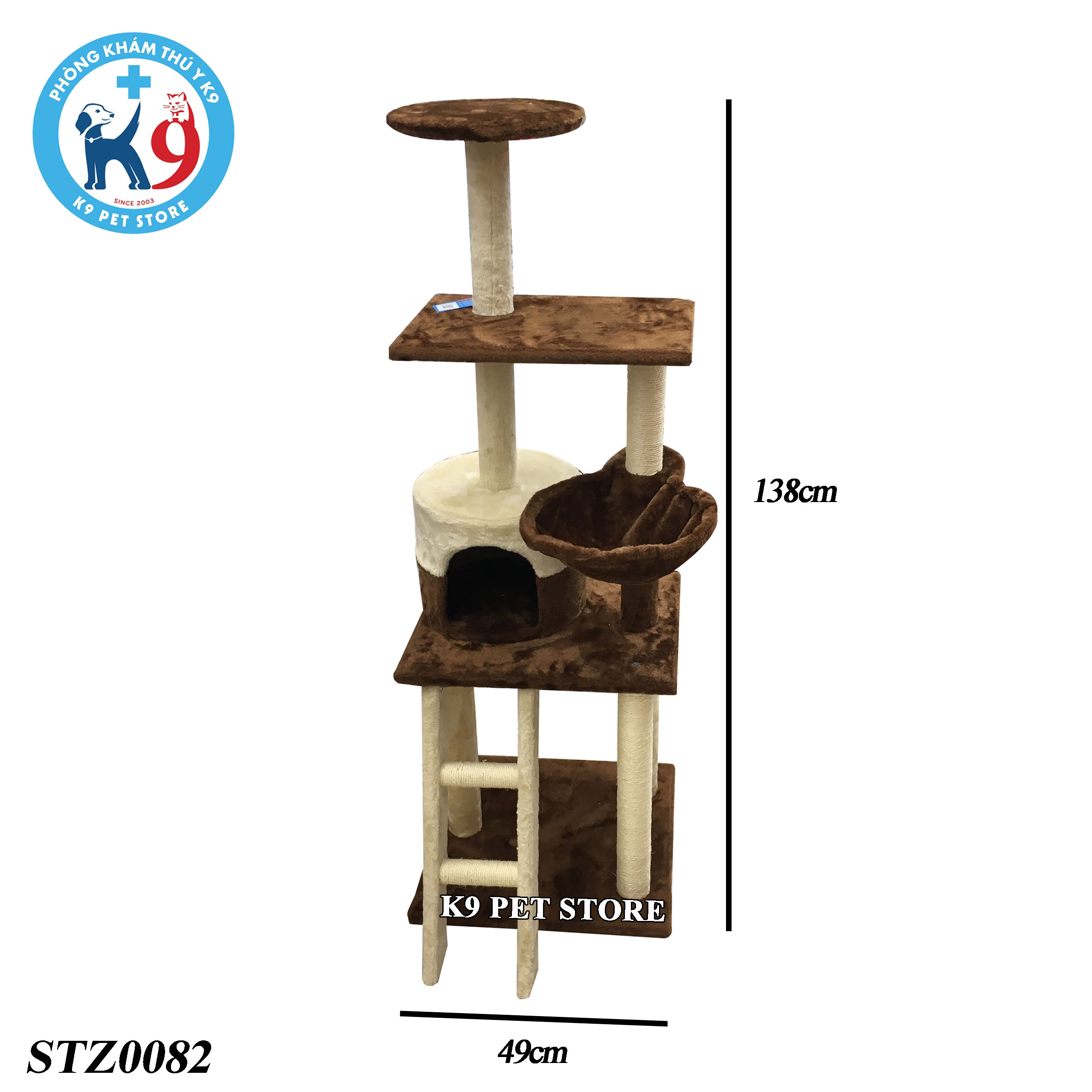 Nhà cây cho mèo, trụ cào mèo, cat tree STZ0082