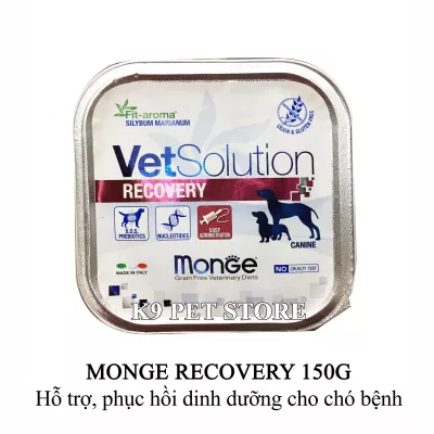 Pate Monge Recovery 150g - Hỗ trợ, phục hồi dinh dưỡng cho chó bị bệnh