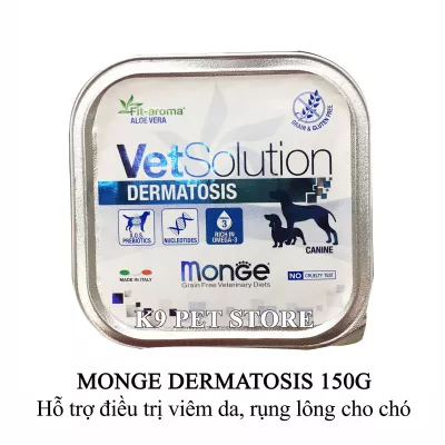 Pate Monge Dermatosis 150g - Hỗ trợ điều trị viêm da, rụng lông cho chó