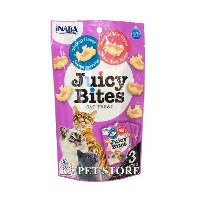 Snack Juicy Bites cho mèo vị tôm và hải sản 3 gói / bịch