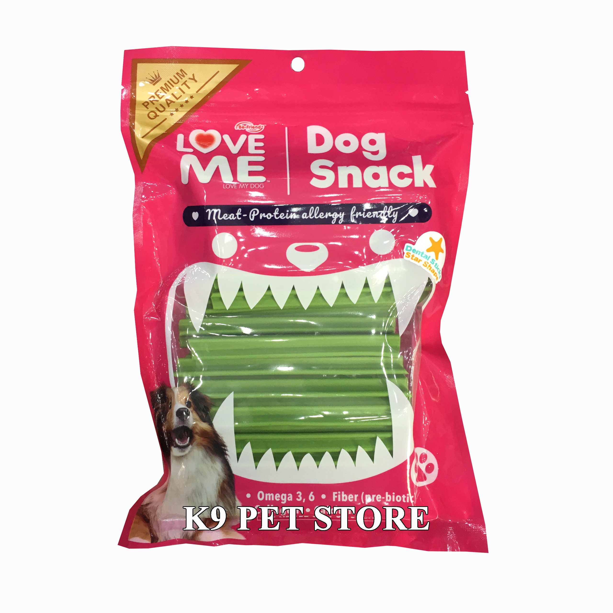 Xương gặm sạch răng cho chó Love Me Dental 450g (vị rau)