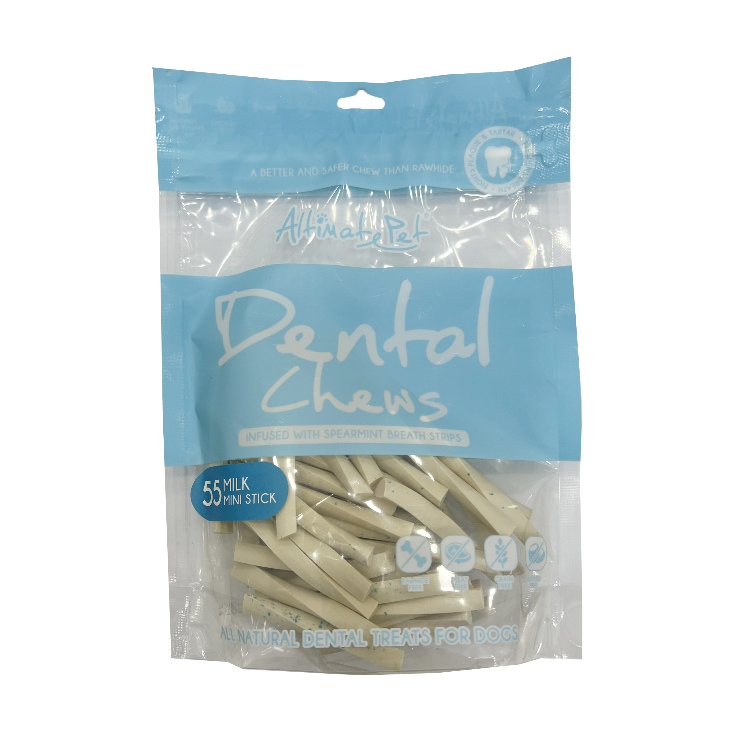 Xương Sạch Răng Altimate Pet Dental Chews (Thanh que vị sữa 55 que)