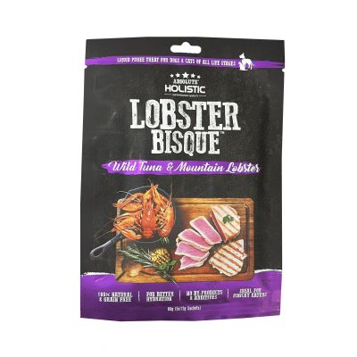 Súp thưởng Absolute Holistic vị cá ngừ và tôm hùm cho chó  & mèo (5 thanh)