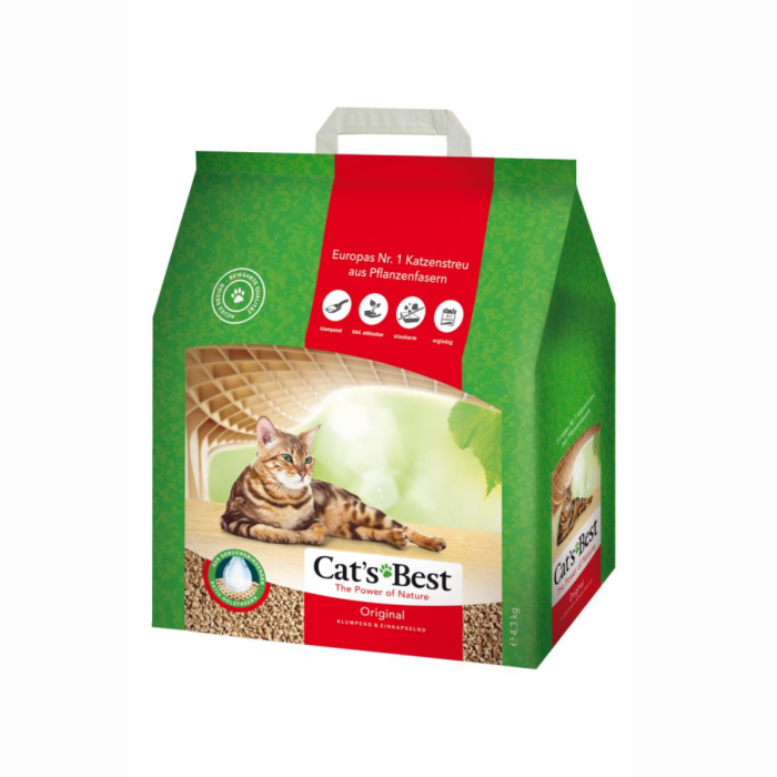 Cát vệ sinh hữu cơ cho mèo Cat's Best Original 4.3kg