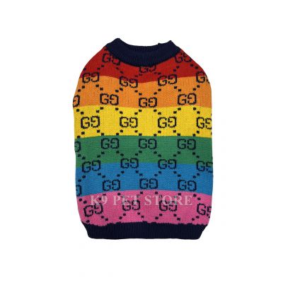 Áo cho thú cưng Luxury (Gucci cầu vồng)