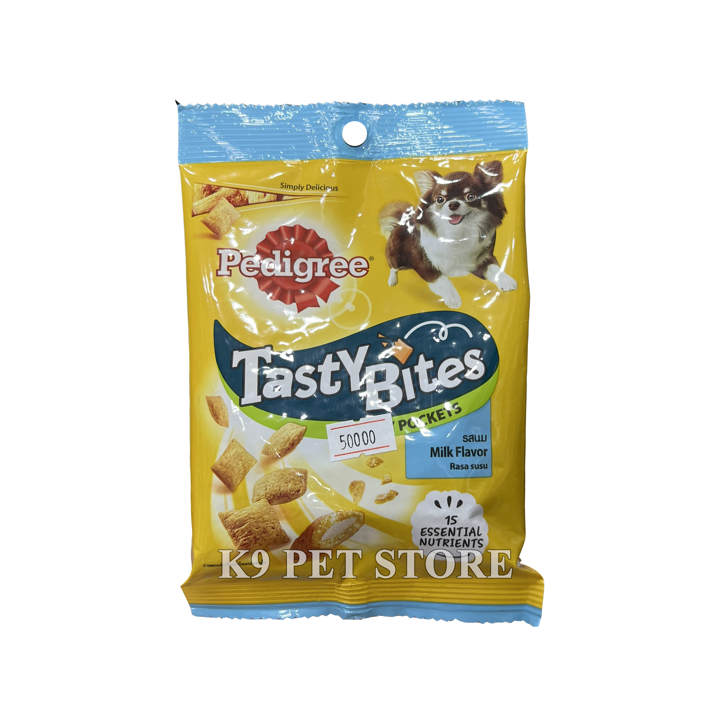 Pedigree Tasty Bites - Bánh thưởng dạng viên vị sữa 60g