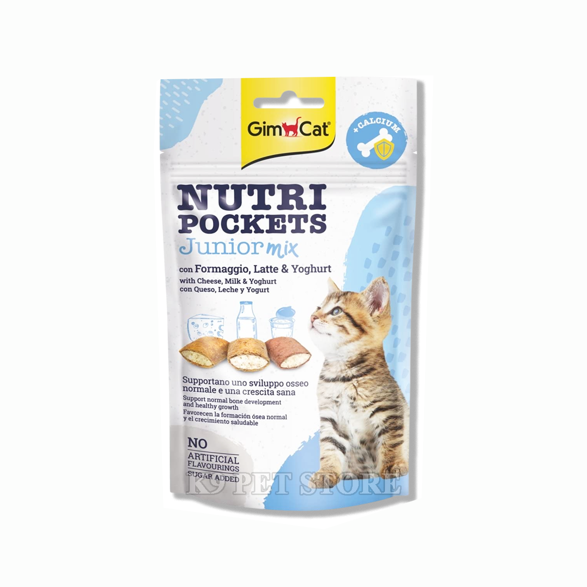 Snack mèo Gimcat Nutri Pockets Junior Mix 60g - dành cho mèo con