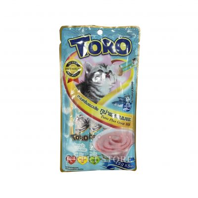 Súp thưởng cho mèo Toro Tuna Plus Goat Milk 15gx5