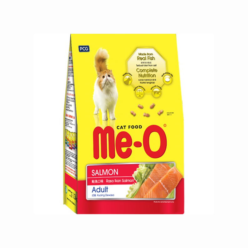 Thức ăn cho mèo trưởng thành Me-O vị cá hồi 1,1kg