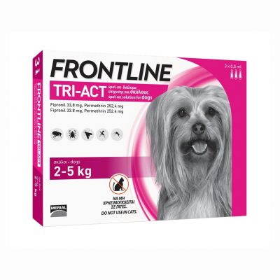 [1 tuyp] Nhỏ gáy Frontline Tri-Act phòng & trị ve, rận, bọ chét, ruồi, muỗi cho chó 2-5kg