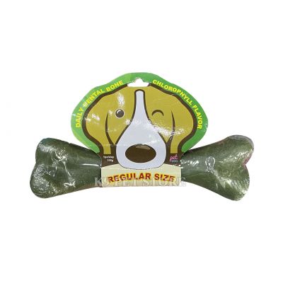 Xương gặm sạch răng Jumbo cho chó Chlorophyll 105g (Rau)
