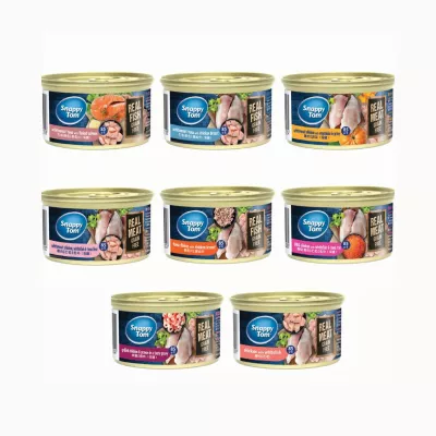 Thức ăn ướt cho mèo dạng lon Snappy Tom 85g