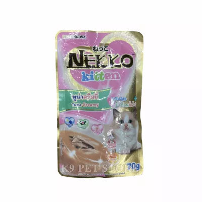 Pate Nekko cho mèo con vị Cá ngừ dạng kem 70g