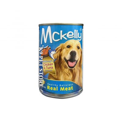 Pate lon cao cấp cho chó Mckelly vị Gà và Cá ngừ 400g