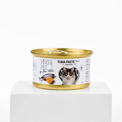 Pate lon Tuna jelly topping Salmon Kings Pet 80g (Cá ngừ topping Cá hồi)