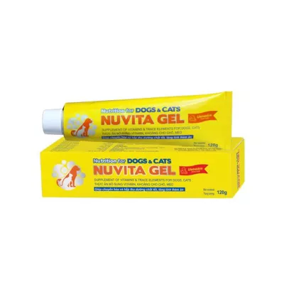 Gel thức ăn bổ sung vitamin và khoáng cho chó mèo Nuvita Gel 120g