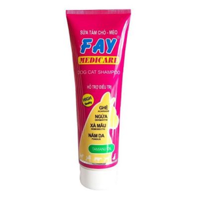 Fay Medicare 285ml - Sữa tắm chó mèo hỗ trợ điều trị ngứa, vảy gàu, rụng lông tinh dầu mù u