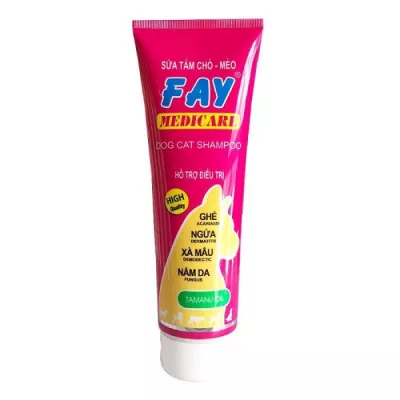Fay Medicare 285ml - Sữa tắm chó mèo hỗ trợ điều trị ngứa, vảy gàu, rụng lông tinh dầu mù u
