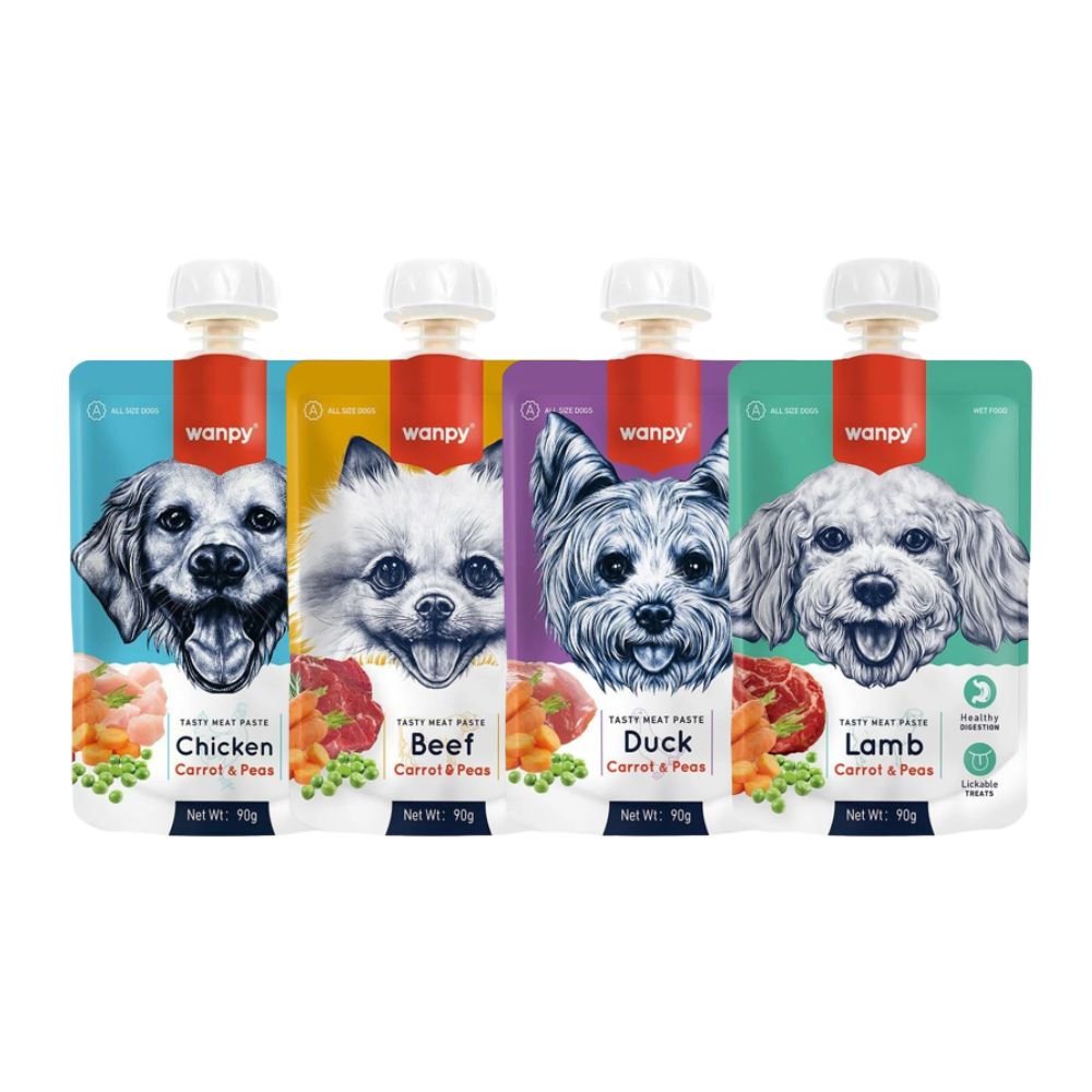 Súp Thưởng cho chó Wanpy nắp vặn 90g