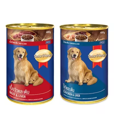 Pate Smartheart cho chó lon 400g vị thị bò và thịt gà