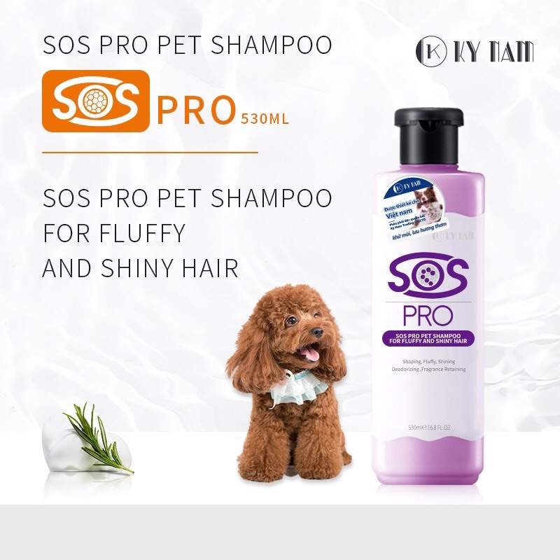 Sữa tắm SOS Pro 530ml giúp lông bồng bềnh và óng ả