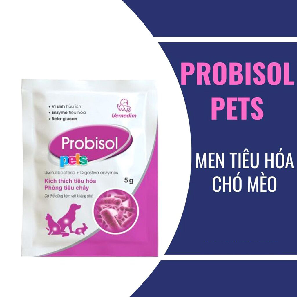 Men tiêu hóa cho chó, mèo Probisol 5g