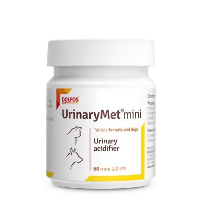 UrinaryMet® Mini 60 viên - Tan Sỏi & Ngừa Sỏi Struvite, Chất Điều Chỉnh Độ Axit Của Nước Tiểu Cho Chó Mèo 250mg