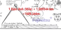 Một dặm (mile) bằng bao nhiêu km? bao nhiêu mét?