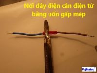 Nối dây điện cân điện tử bằng uốn gấp mép - Cân điện tử fujihatsu