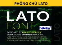 Phông chữ Lato - Cân điện tử fujihatsu