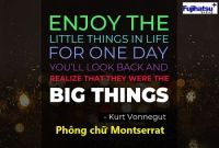 Phông chữ Montserrat - Cân điện tử fujihatsu