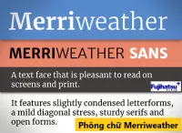 Phông chữ Merriweather - Cân điện tử fujihatsu