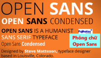 Phông chữ Open Sans - Cân điện tử fujihatsu