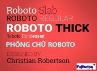 Phông chữ Roboto - Cân điện tử fujihatsu