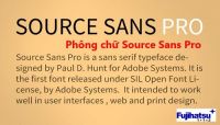 Phông chữ Source Sans Pro - Cân điện tử fujihatsu
